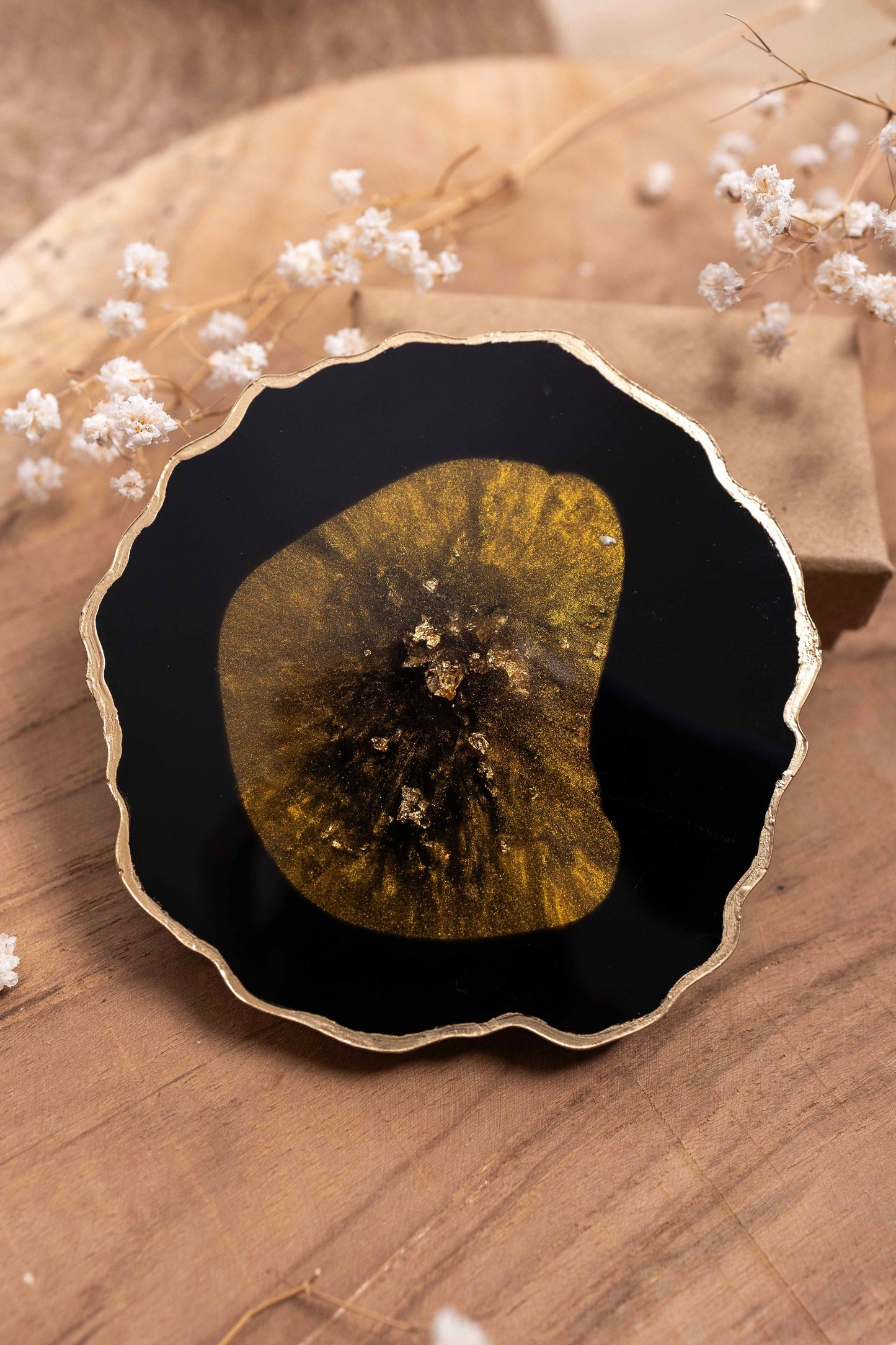 Untersetzer Set - Schwarz Gold (B-Ware)
