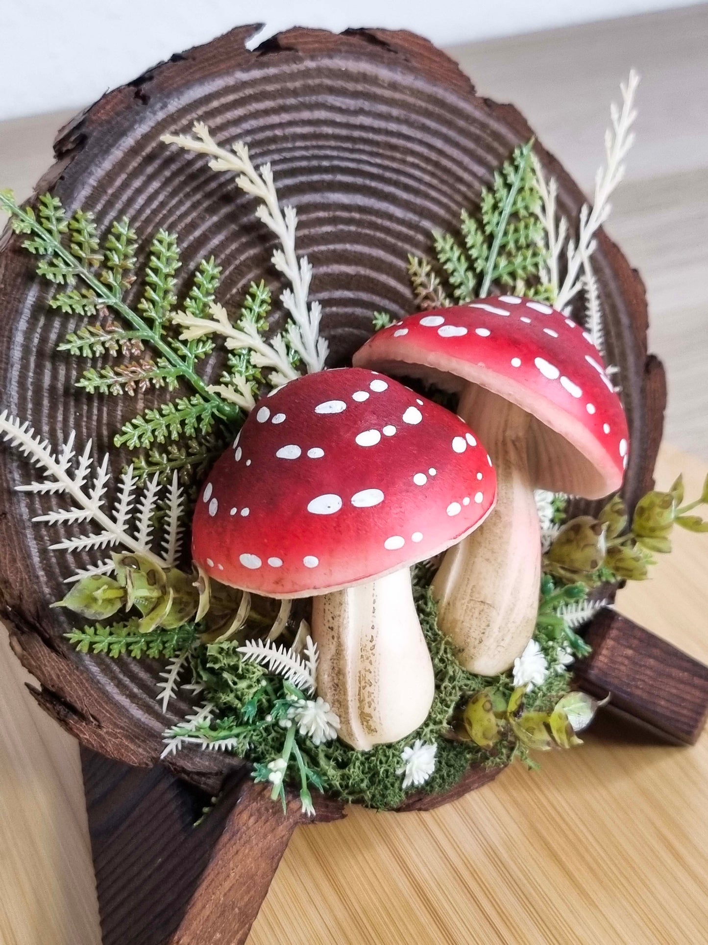 2x Fliegenpilz auf Holz🍄 🌿