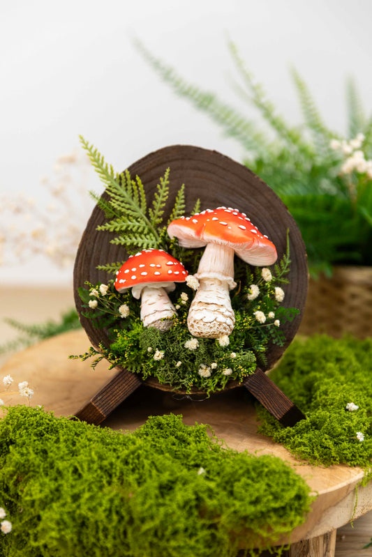 2x Fliegenpilz auf Holz🍄 🌿