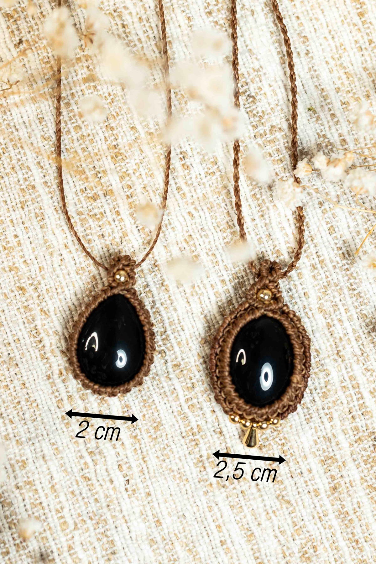 Halbedelstein Kette - Schwarzer Achat 🖤