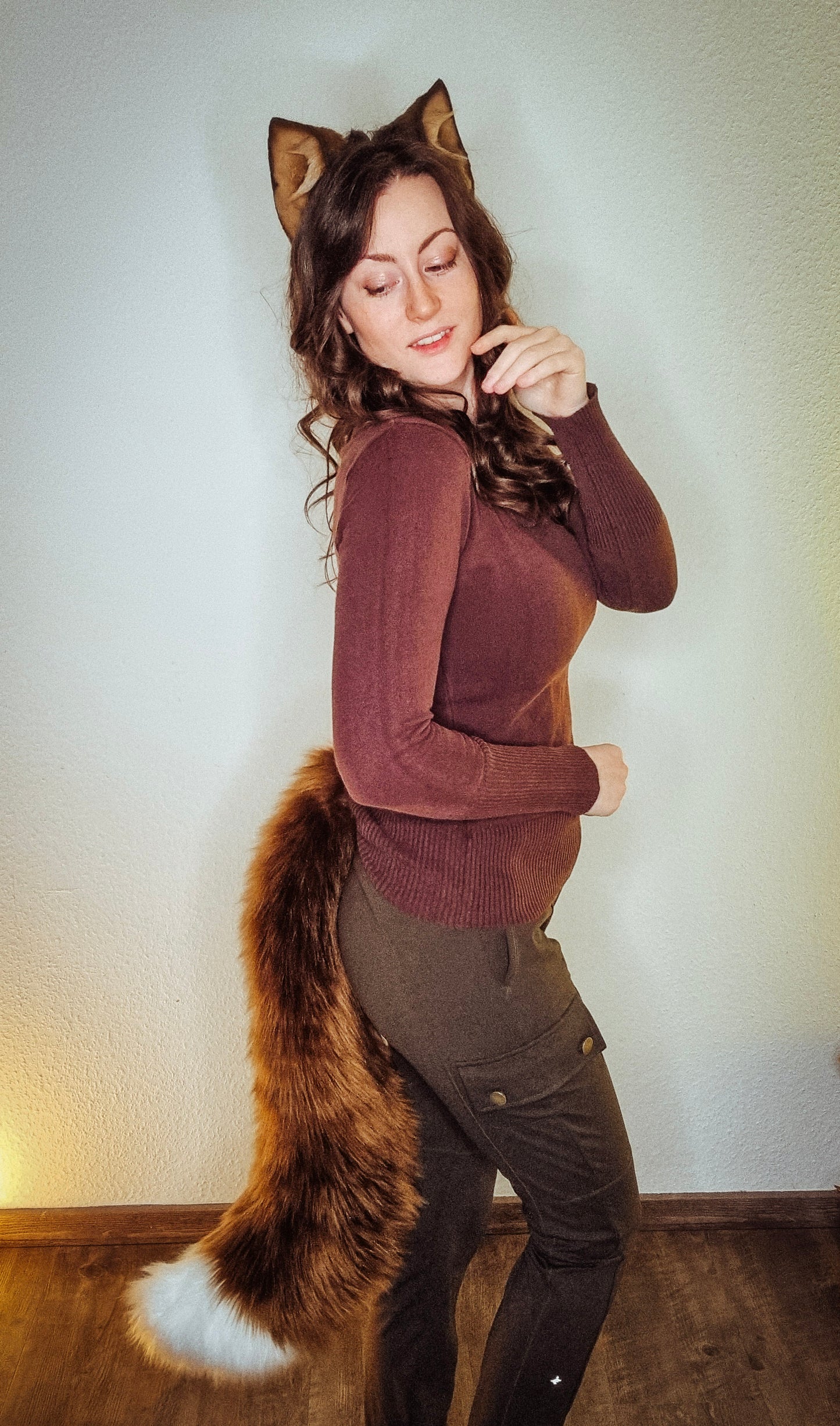 Katzen-Schwanz Braun (B-Ware)