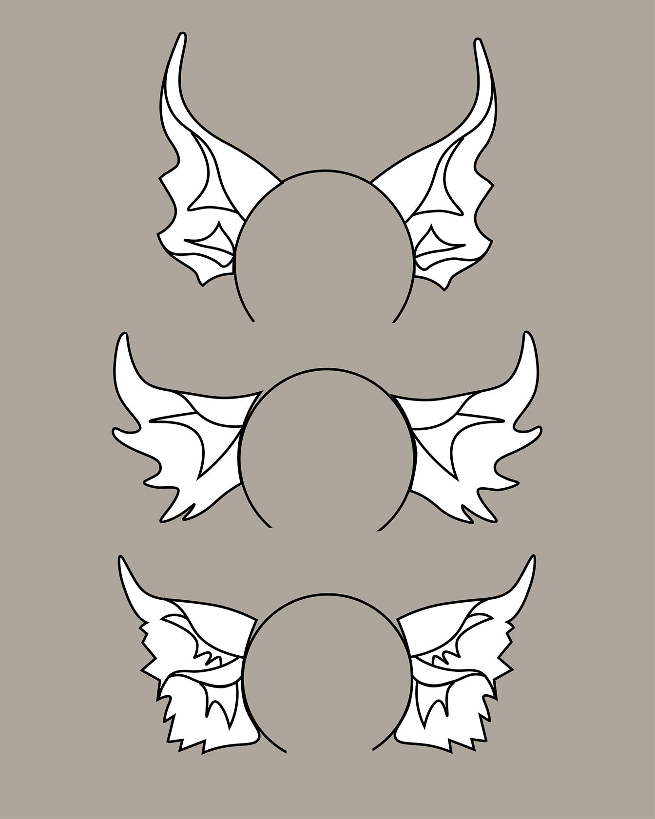 Drachen Ohren (Anleitung PDF)